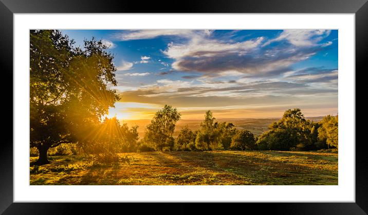 Sunset on May Hill Framed Mounted Print by Jaromir Ondra