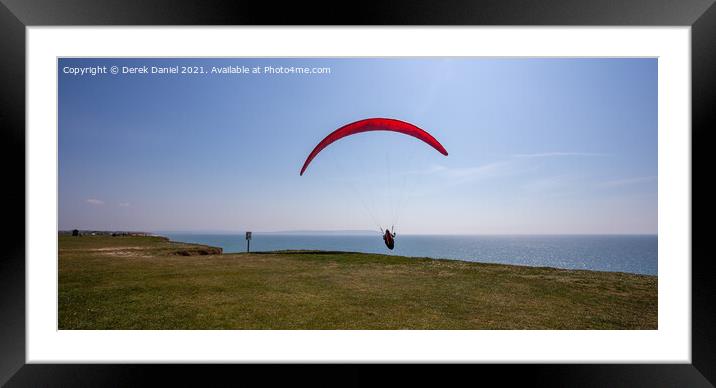 And We have Take Off Framed Mounted Print by Derek Daniel