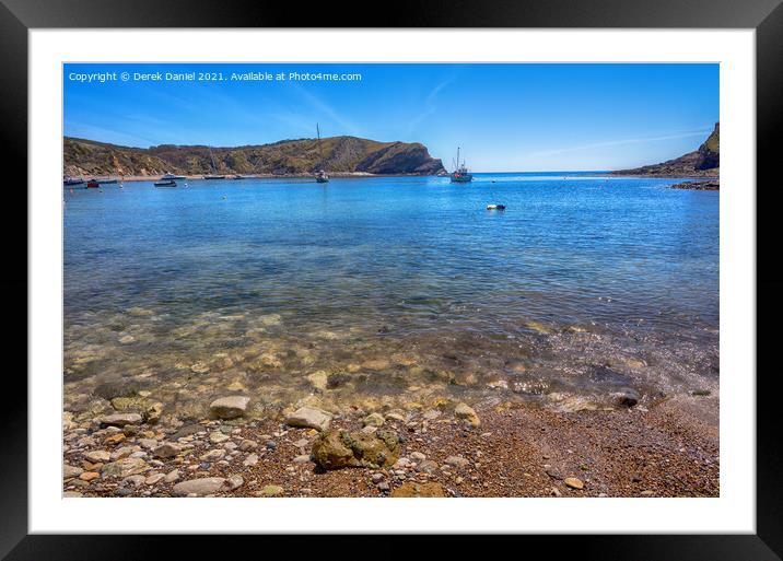 Lulworth Cove, West Lulworth, Jurassic Coast Framed Mounted Print by Derek Daniel