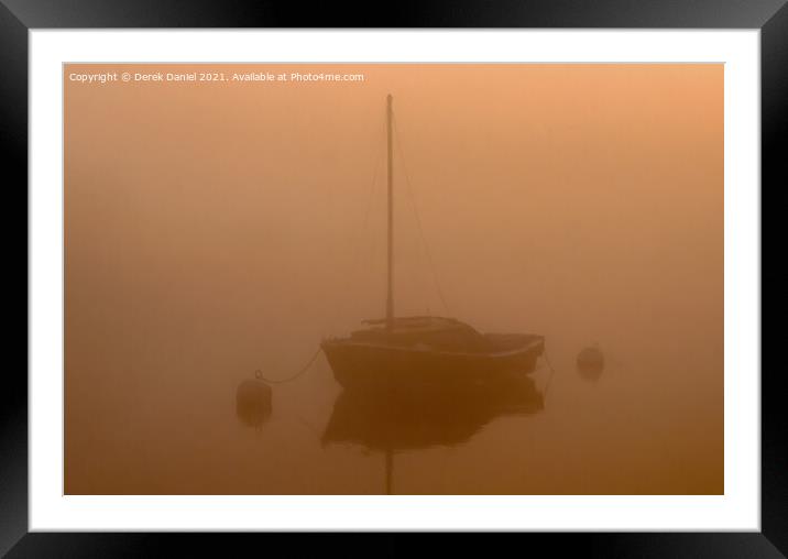 Misty Morning Framed Mounted Print by Derek Daniel