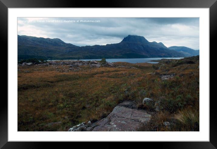 Loch Maree Framed Mounted Print by Derek Daniel