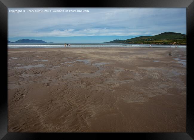 Inch beach located on the spectacular Dingle Penin Framed Print by Derek Daniel