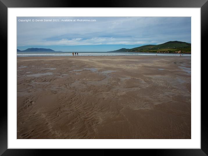 Inch beach located on the spectacular Dingle Penin Framed Mounted Print by Derek Daniel