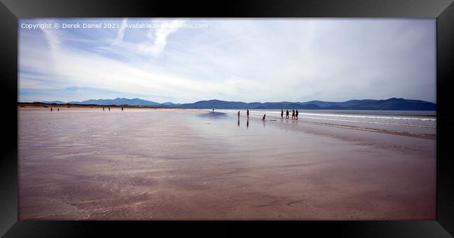 Inch beach located on the spectacular Dingle Penin Framed Print by Derek Daniel