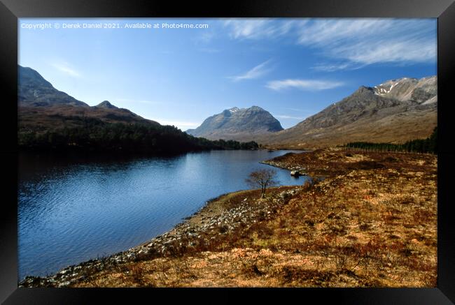 Loch Clair Framed Print by Derek Daniel