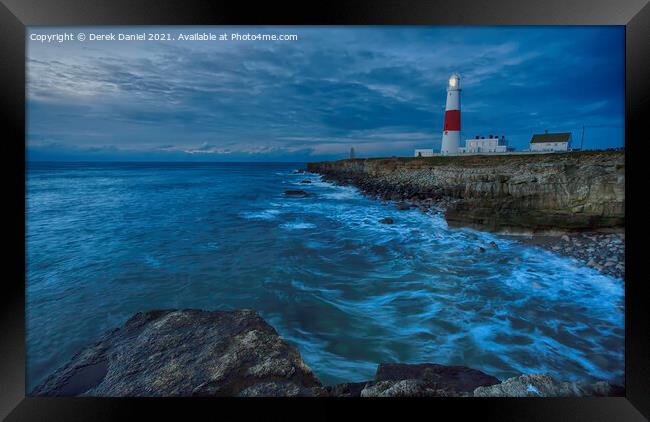 Sunrise at Portland Bill Framed Print by Derek Daniel