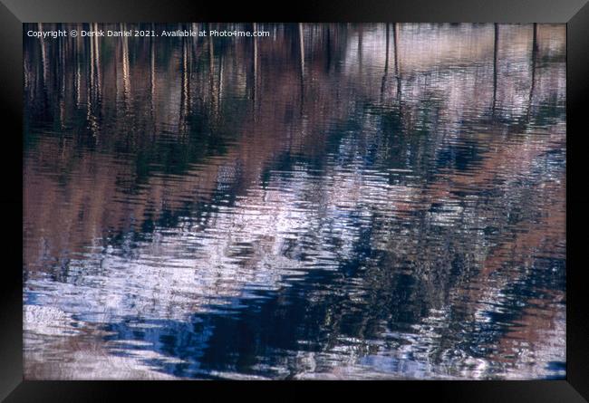 Lakeland Reflection Framed Print by Derek Daniel