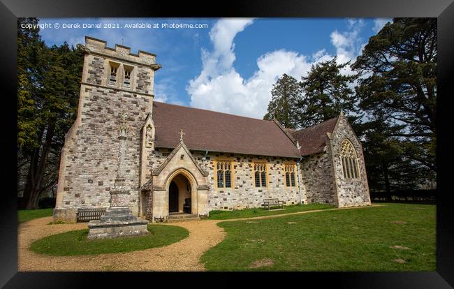 St. Stephen's Church, Pamphill, Wimborne Framed Print by Derek Daniel