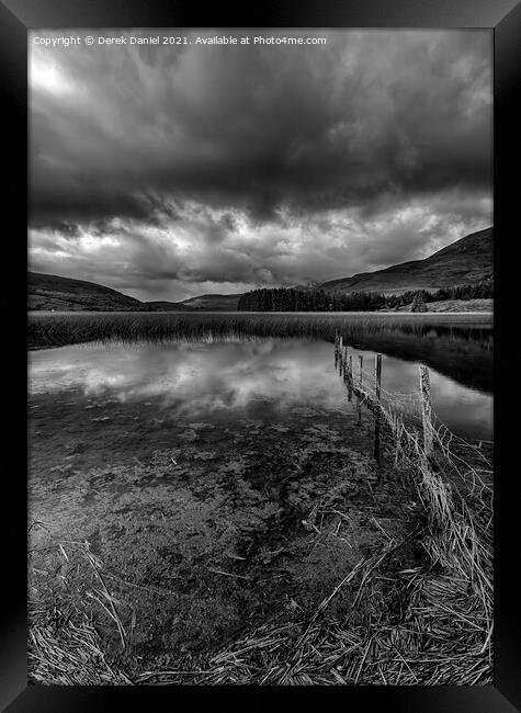 Loch Cill Chriosd, Skye, Scotland (mono) Framed Print by Derek Daniel