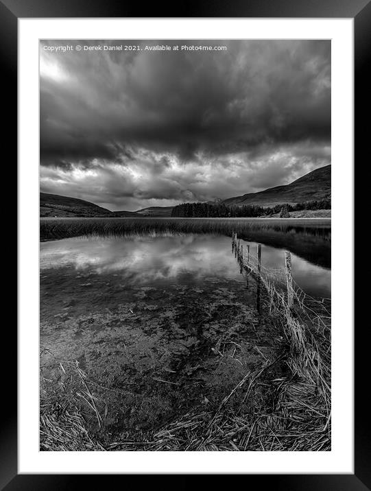 Loch Cill Chriosd, Skye, Scotland (mono) Framed Mounted Print by Derek Daniel