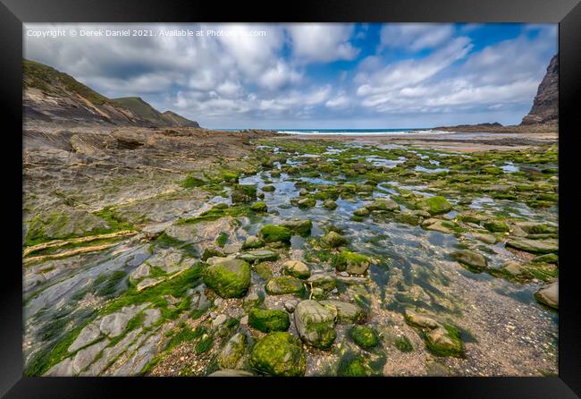 Crackington Haven, Cornwall Framed Print by Derek Daniel