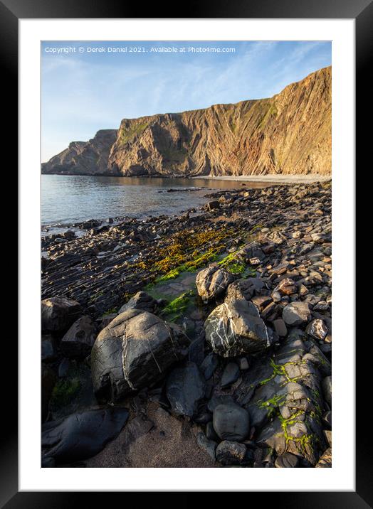 Hartland Quay, Devon  Framed Mounted Print by Derek Daniel