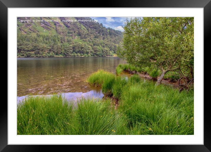 Glendalough, County Wicklow, Ireland Framed Mounted Print by Derek Daniel