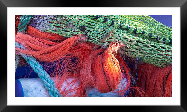 Vibrant Nets of Poole Framed Mounted Print by Derek Daniel