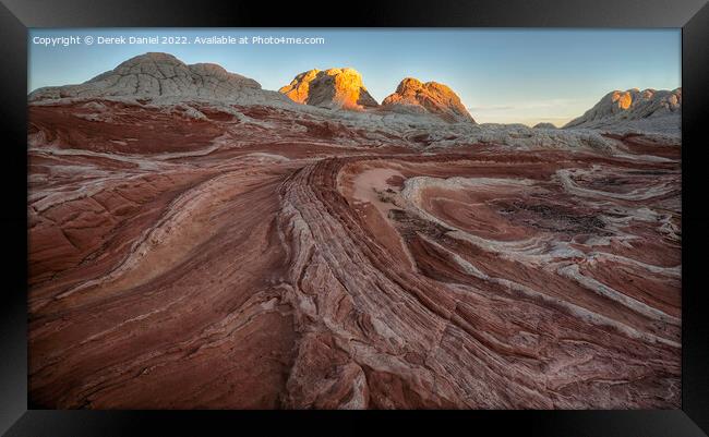 Sunrise at White Pocket, Arizona Framed Print by Derek Daniel