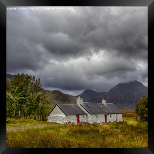 Black Rock Cottage, Glencoe, Scotland Framed Print by Derek Daniel