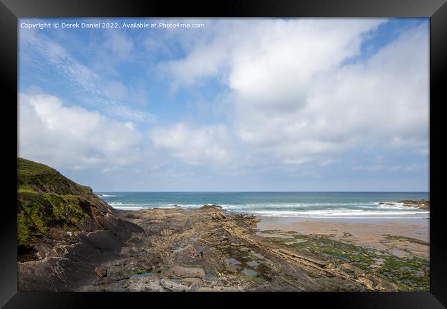 Crackington Haven, Cornwall Framed Print by Derek Daniel