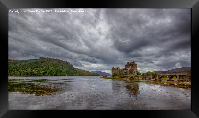 Eilean Donan Castle, Dornie, Scotland (panoramic) Framed Print by Derek Daniel