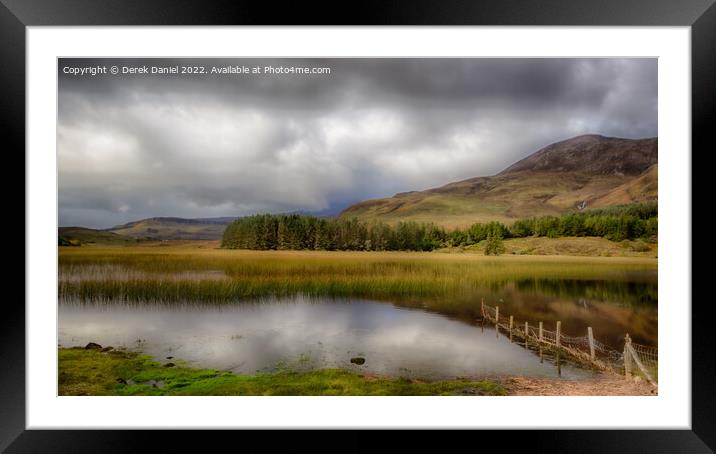 Loch Cill Chriosd, Skye, Scotland Framed Mounted Print by Derek Daniel