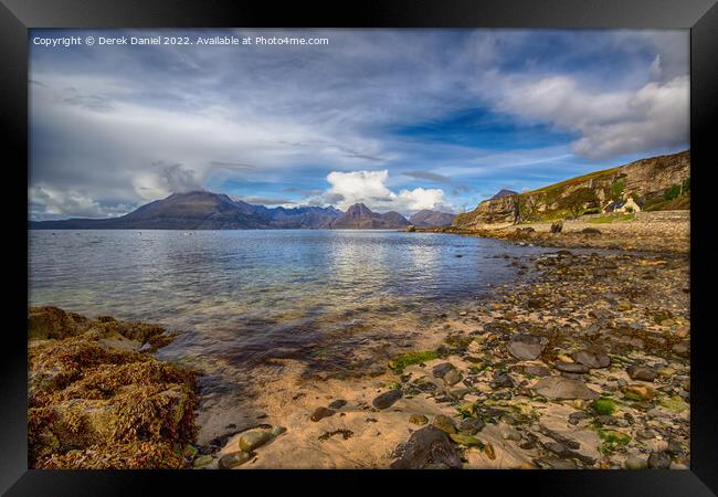 Elgol Beach Framed Print by Derek Daniel