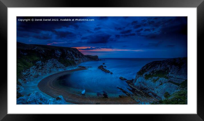 Man O'War Bay Sunrise, Dorset Framed Mounted Print by Derek Daniel