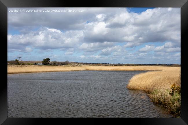 Keyhaven Framed Print by Derek Daniel