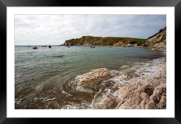 Lulworth Cove Framed Mounted Print by Derek Daniel