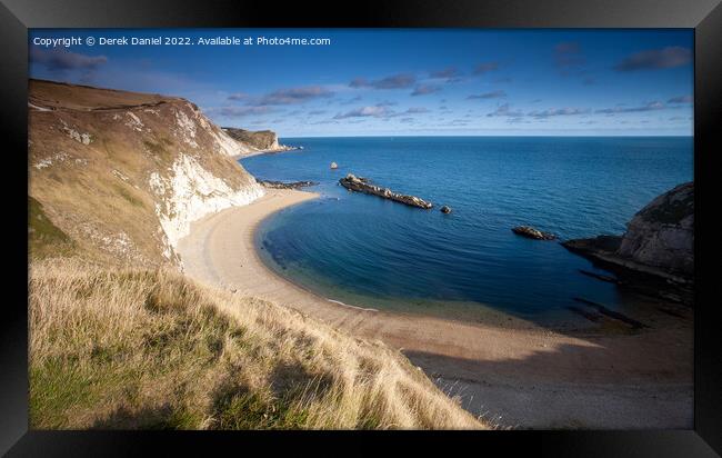 Man O'War Bay, Dorset Framed Print by Derek Daniel