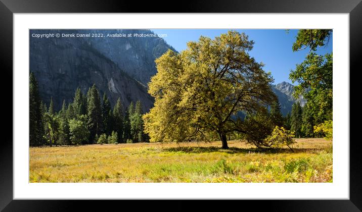 Yosemite Valley, California Framed Mounted Print by Derek Daniel