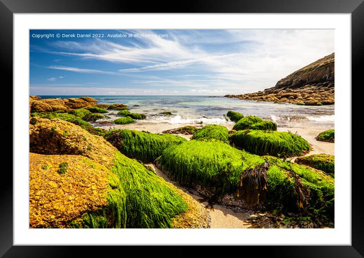 Porthgwarra, Cornwall Framed Mounted Print by Derek Daniel