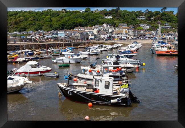 Lyme Regis Harbour Framed Print by Derek Daniel