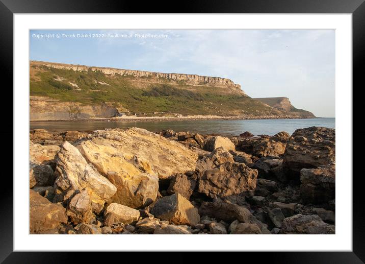 Chapman's Pool Framed Mounted Print by Derek Daniel