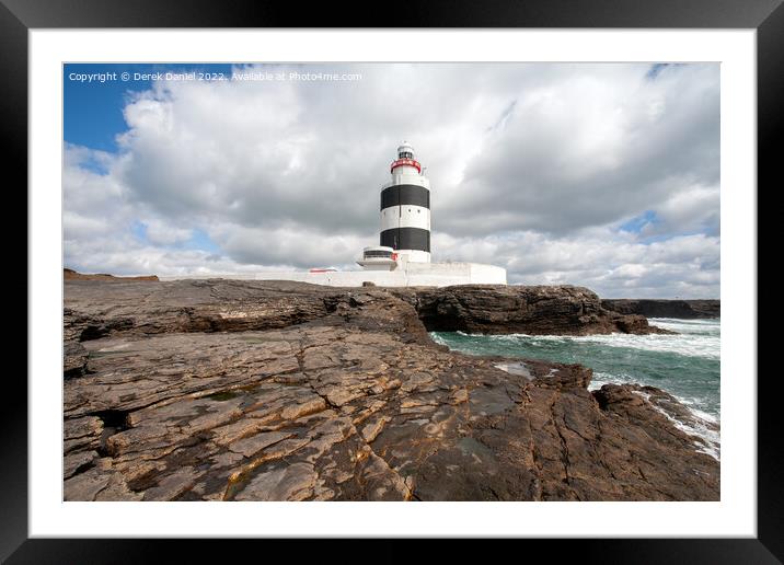 Hook Head Lighthouse, Co Wexford, Ireland  Framed Mounted Print by Derek Daniel