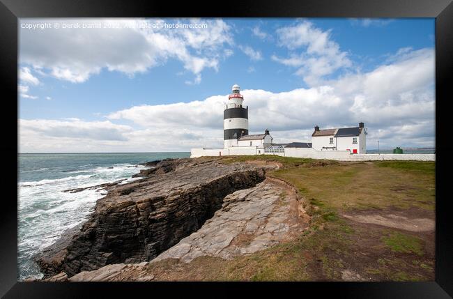 Hook Head Lighthouse, Co Wexford, Ireland  Framed Print by Derek Daniel