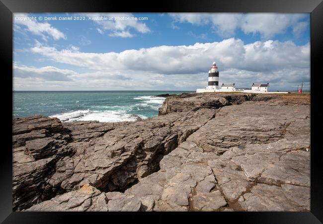 Hook Head Lighthouse, Co Wexford, Ireland  Framed Print by Derek Daniel