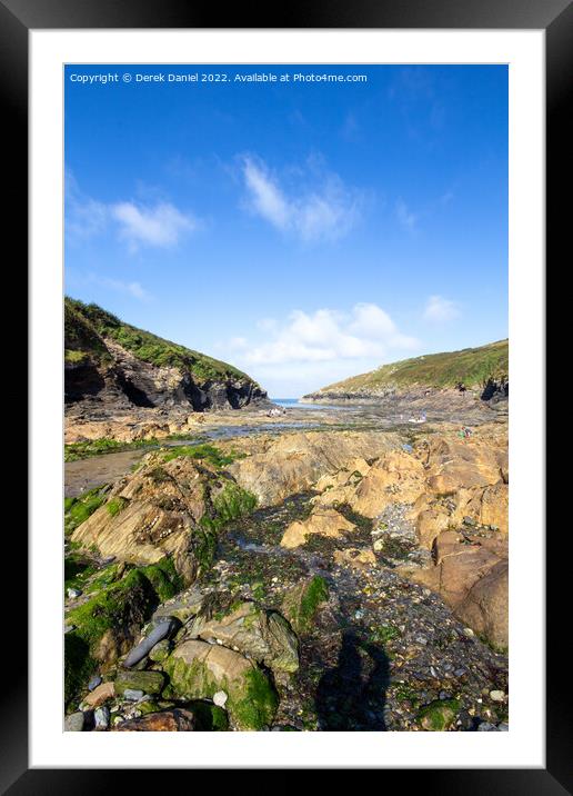 Hidden Gem of the Cornish Coast Framed Mounted Print by Derek Daniel