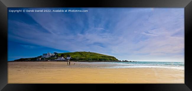 Burgh Island, Bigbury On Sea, Devon (panoramic) Framed Print by Derek Daniel