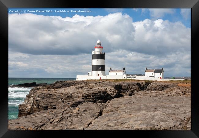 Hook Head Lighthouse, Co Wexford, Ireland  Framed Print by Derek Daniel
