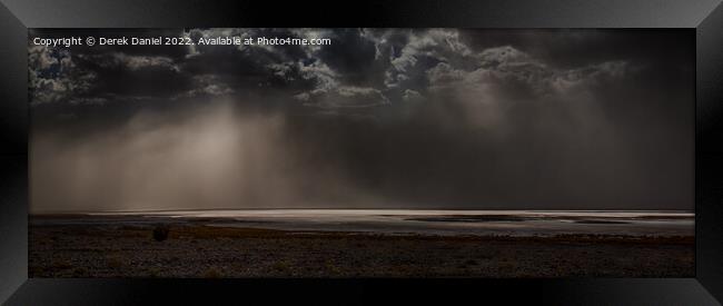 Death Valley Sand Storm, California Framed Print by Derek Daniel