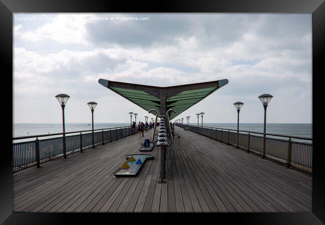  Boscombe Pier Framed Print by Derek Daniel