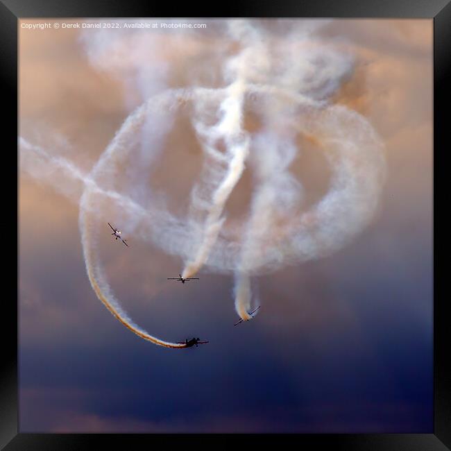 The Blades in Action at Bournemouth Airshow Framed Print by Derek Daniel