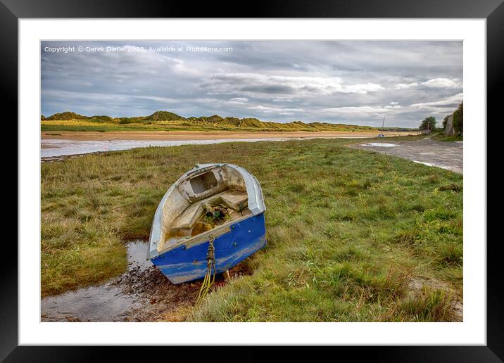 Abandoned Boat Framed Mounted Print by Derek Daniel