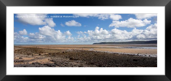 Red Wharf Bay, Anglesey (panoramic) Framed Mounted Print by Derek Daniel
