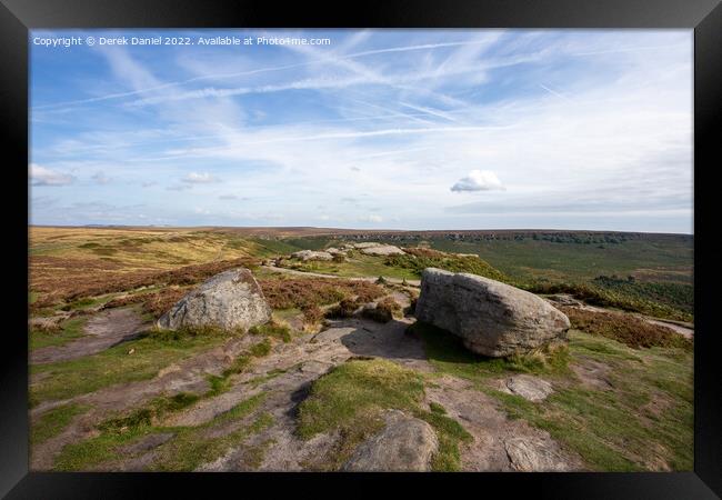 Majestic Views from Higger Tor Framed Print by Derek Daniel