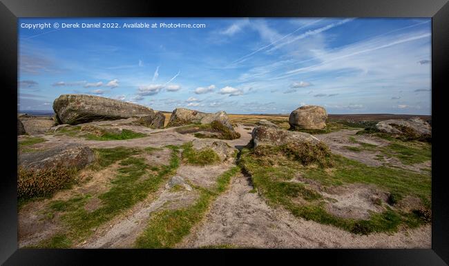 Higger Tor, Peak District Framed Print by Derek Daniel