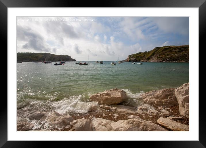 Serenity by the Jurassic Coast Framed Mounted Print by Derek Daniel