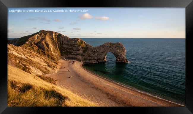 Majestic Limestone Arch Framed Print by Derek Daniel