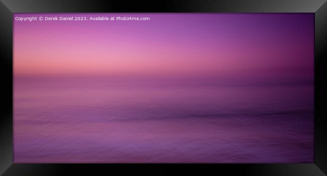 Impressionistic Beach Sunrise Framed Print by Derek Daniel