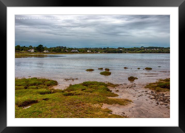 Tranquil Tides of Red Beach Framed Mounted Print by Derek Daniel