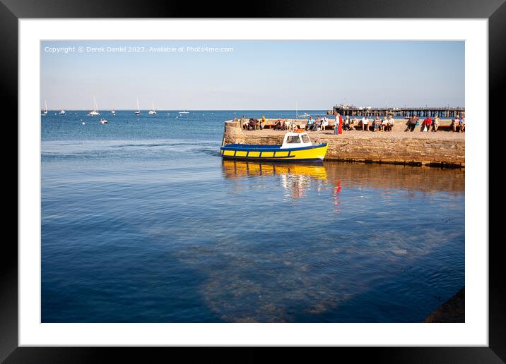 Serene Coastal Charm Framed Mounted Print by Derek Daniel